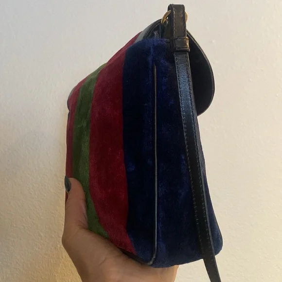 Roberta di Camerino cross body Multicolor velvet leather - Picture 12 of 17